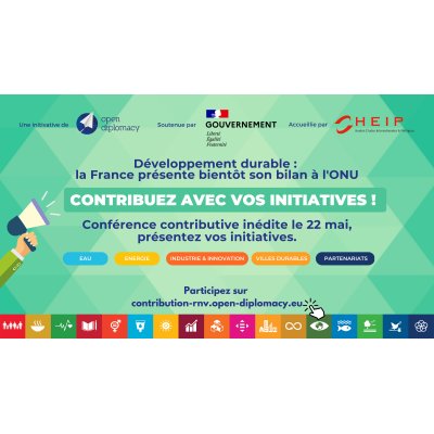 Conférence contributive du 22 mai organisée par l'Institut Open Diplomacy