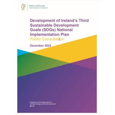 Consultation publique sur l'élaboration du troisième plan national de mise en œuvre des Objectifs de développement durable de l'Irlande
