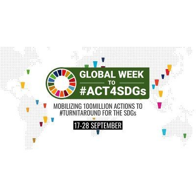 Logo de la La Semaine mondiale pour #Act4SDGs