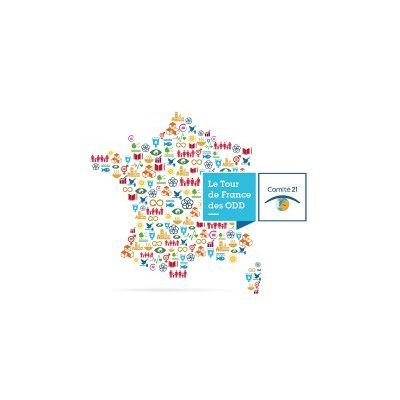 Illustration du Tour des France des ODD organisé par le Comité 21
