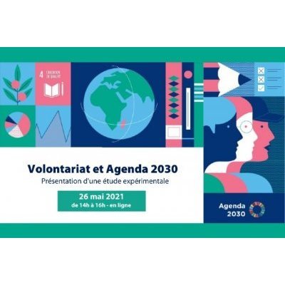 Affiche du webinaire Volontariat et Agenda 2030