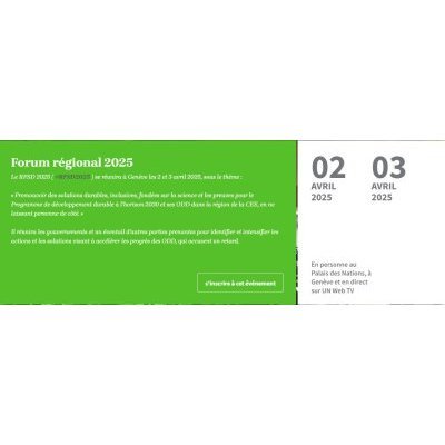 Forum régional 2025 sur le développement durable