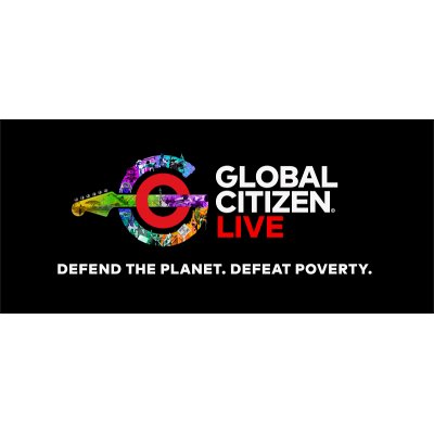 Affiche du concert caritatif organisé par l'organisation internationale Global Citizen