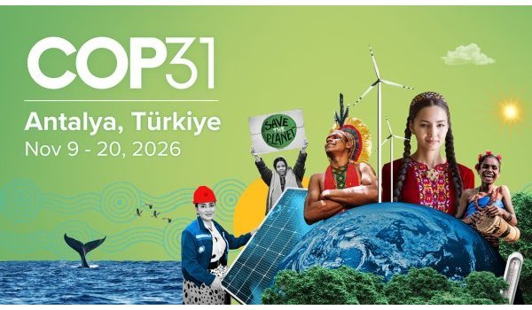 Affiche de la 31e Conférence des Nations unies sur le climat en Turquie du 9 au 20 novembre 2026