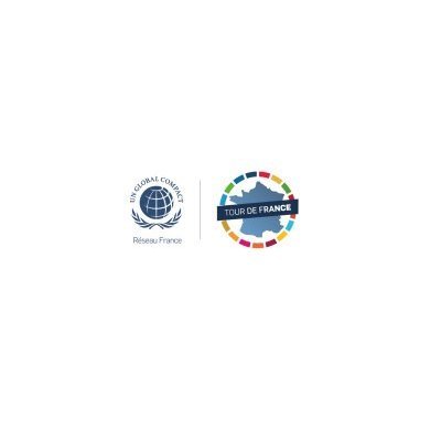 Logo du tour de france des ODD par le Global Compact France
