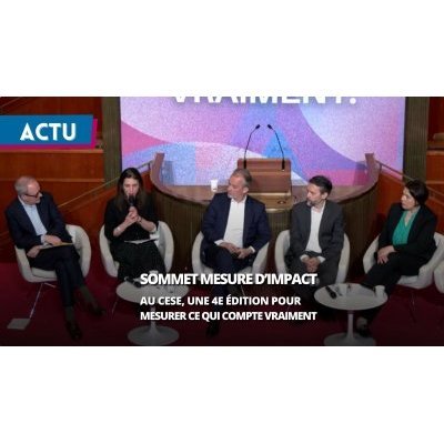 Débat Sommet de la mesure d'impact 2026 au CESE à Paris