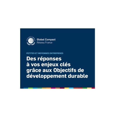 Couverture du guide publié par Global Compact sur les enjeux des ODD pour les PME