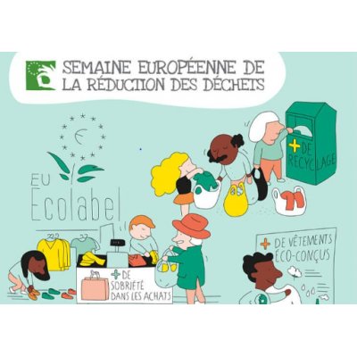 Semaine européenne de la réduction des déchets. EU Ecolabel, + de recyclage, + de vêtements éco-conçus, + de sobriété dans les achats