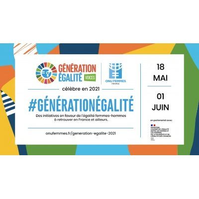 Génération égalité voices est un festibal qui a lieu du 18 mai au 1er juin en partenariat avec le ministère chargé de l'égalité entre les femmes et les hommes, de la diversité et de l'égalité des chances.