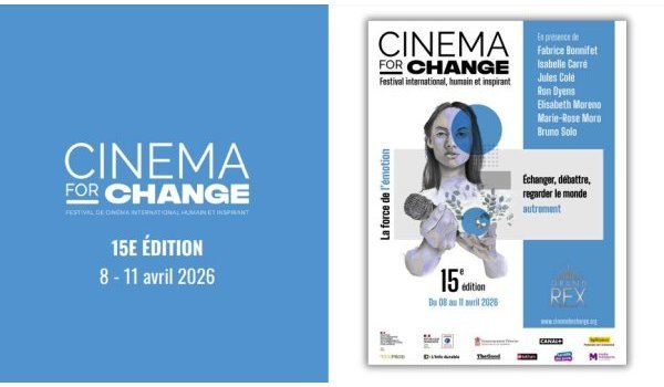 Affiche de la 15ème édition du festiavl Cinema for Change