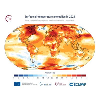 Rapport mondial sur le climat de Copernicus 2024