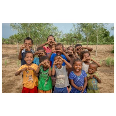 Photo d'enfants souriants - source WFP