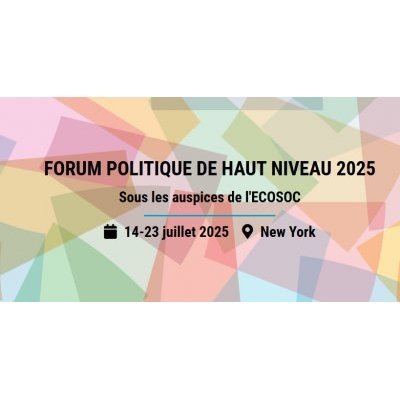  Forum politique de haut niveau 2025