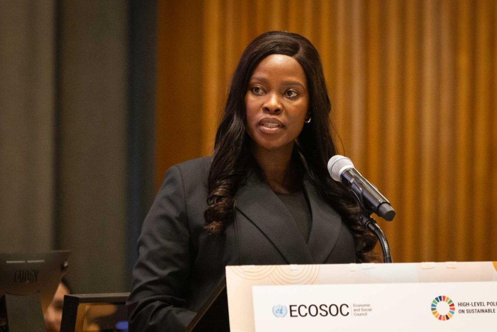 Maipelo Mophuting, ministre adjointe chargée de la Défense et de la Sécurité auprès de la Présidence de la République du Botswana.