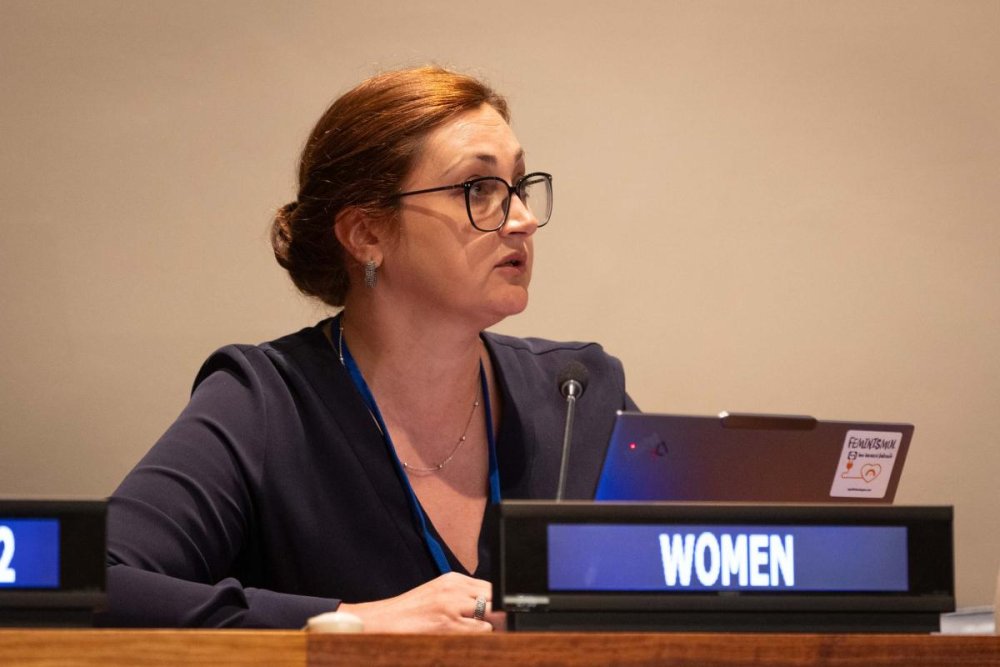 Nina Lozinschi, représentante du Groupe majeur des femmes