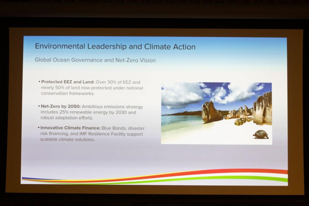 La RNV des Seychelles souligne leurs efforts pour lutter contre le changement climatique