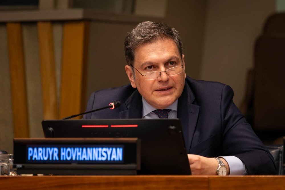 Paruyr Hovhannisyan , représentant permanent de l'Arménie auprès de l'ONU et membre du LMG-MICs