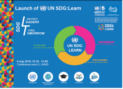 Lancement de la plateforme SDG:Learn