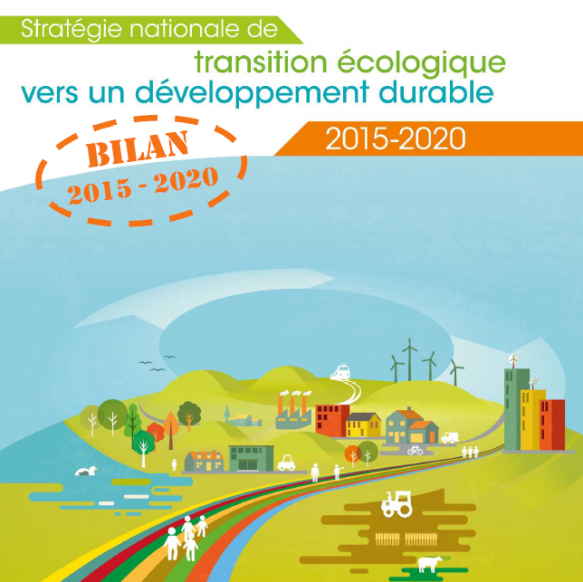 Couverture du bilan de la Stratégie nationale de transition écologique vers un développement durable 2015-2020