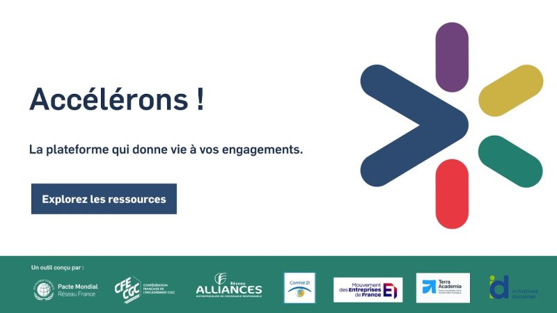 Accélérons est la plateforme du Pacte mondial de l'ONU – Réseau France qui accompagne les entreprises dans leur transformation responsable.