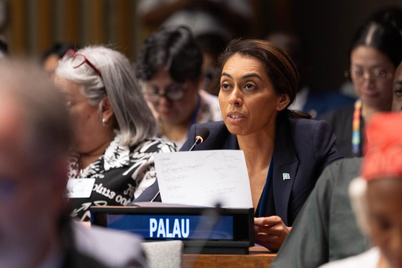 Ilana Seid , Représentante permanente des Palaos auprès de l'ONU, au nom de l'Alliance des petits États insulaires (AOSIS)