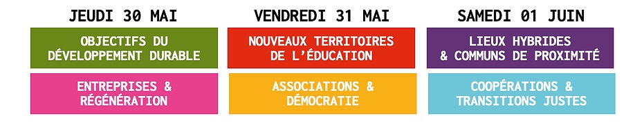 Les 6 thématiques du festival "Faire autrement"